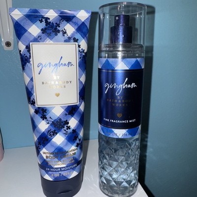 Bath & Body Works GINGHAM Fine Fragrance Body Mist and Body Cream 8 fl oz
