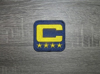 Navy Captain C Patch 4 Star (All Gold) Embroidered Iron On Patch 3'' x 3''