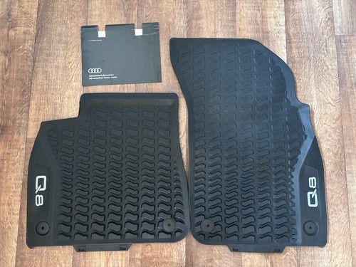 Original Audi Q8 2019+ LHD Auto Gummi Allwetter Fußmatten vorne