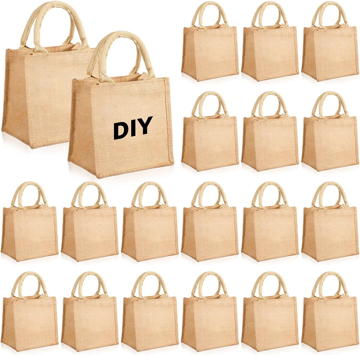 Small burlap online bags with handles