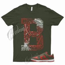 BLESS Shirt to Match Dunk Low Mystic Red Olive Cargo Khaki Rough Green Mid High