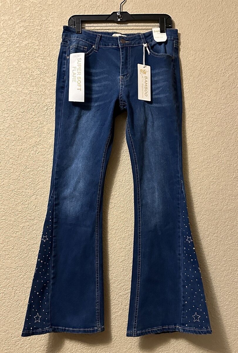 NWT Bamboo Original Denim Super Soft Flare Stretch Jeans 13 NWT Bamboo Original Denim Super Soft Flare Stretch Jeans 13