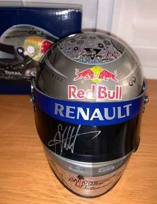 Sebastian Vettel hand signed Red Bull 1:2 scale Helmet ...