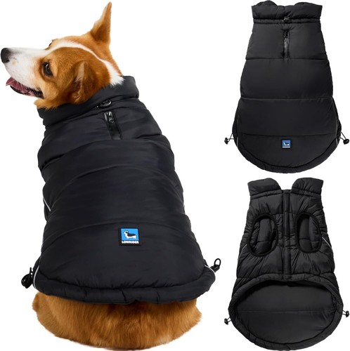 Stylish XL Warm Dog Vest - Weather-Resistant, Breathable Fabric for Small Breeds - Picture 3 of 9