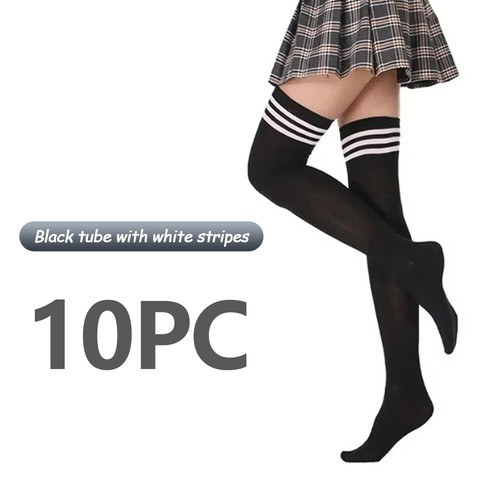LadyTop Stay Up Thigh High Over the Knee Socks Extra Long Cotton Stockings Lot - Picture 21 of 21