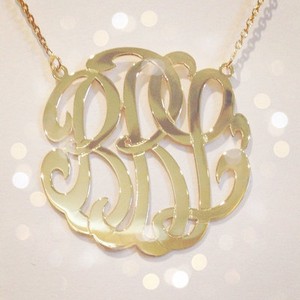 Monogram Necklace Size Chart