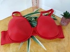 Women's Red Padded Bra 36C