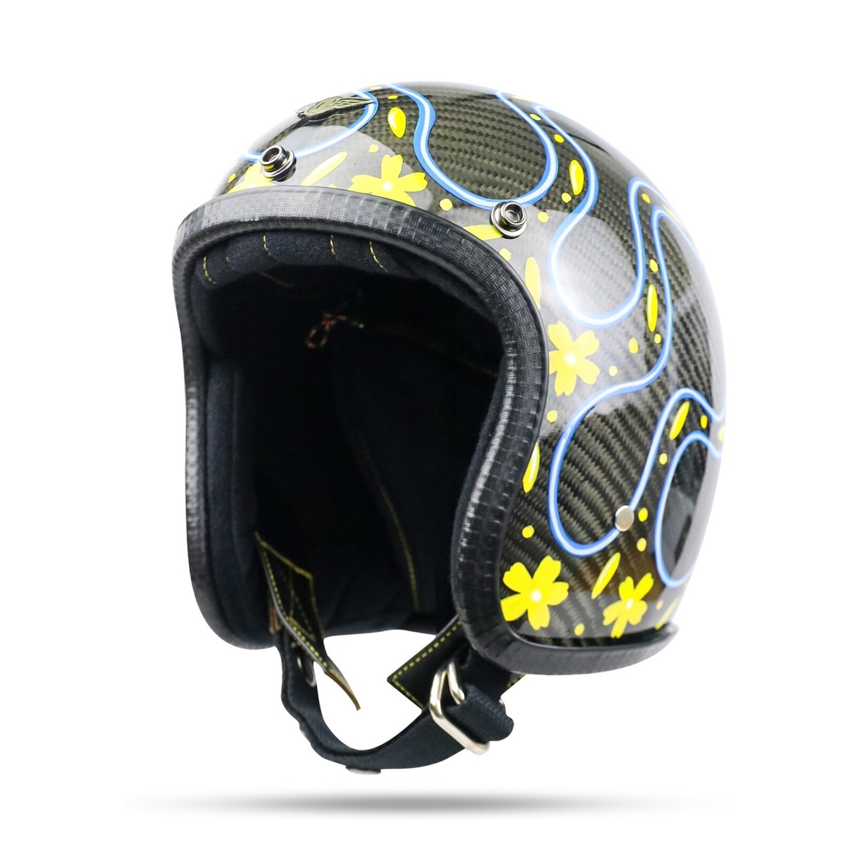 NEW ! CUSTOM VINTAGE OPEN FACED HELMET SLIMHEAD 500TX BOBBER
