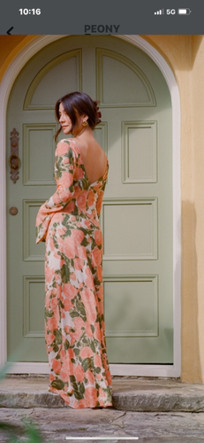 Peony Swimwear Momento Maxi Dress Size L Rosette BNWOT *BARGAIN*