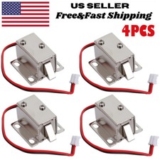 4X DC 12V Electric Solenoid Lock Tongue Upward Assembly for Door Cabinet Drawer