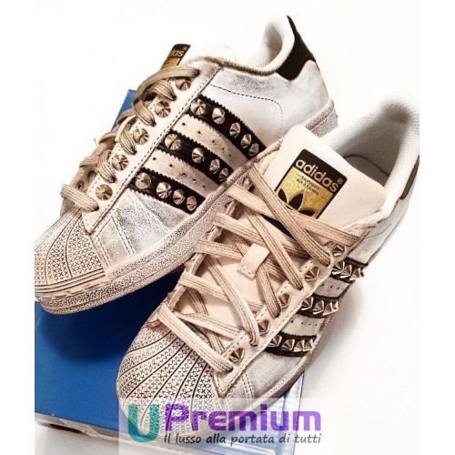 EticaEstetica Custom Sneaker Adidas Superstar Bianca Uomo Leopardo e B |  Yayo.it