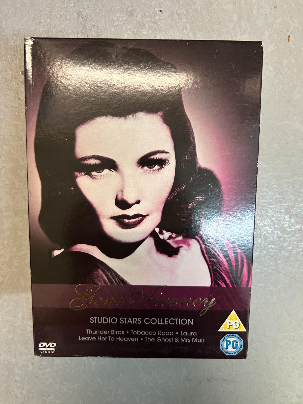 GENE TIERNEY STUDIO STARS COLLECTION DVD Gene Tierney George Movie UK (Free P+P)