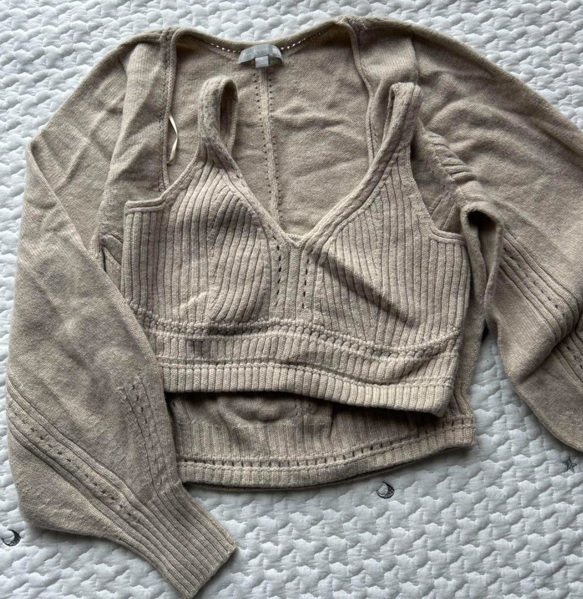 UNIQLO Mame Kurogouchi 3D Knit Volume Sweater Bra JAPAN Size M