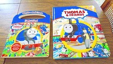 SET OF 2 THOMAS FRIENDS WRITE ERASE, LOOK FIND BOARD BOOKS E