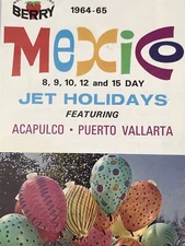 Mexico Jet Holidays Vintage Travel Guide 1964 1965 Full Color Western Airlines