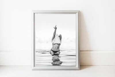 Mittelfinger feministischer Kunstdruck Mädchen Power Office Poster Raumdekor