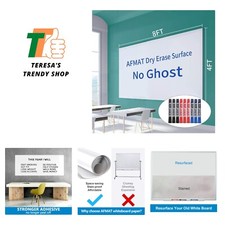 Whiteboard Wallpaper, White Board Stickers, Dry Erase Paper, Peel and Stick W...