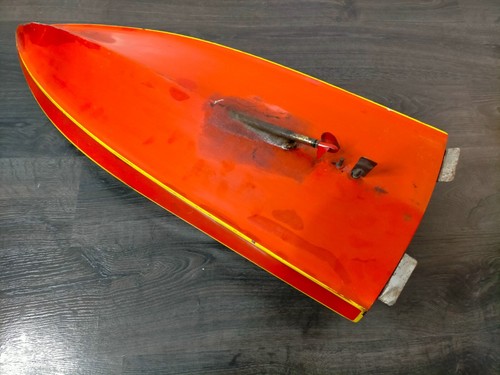 NITRO BOAT Vintage MERCO 61 twin plug glow SPeed mOno petrol RC hull Fiberglass - Picture 8 of 15