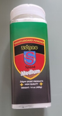 ZDGAO 14oz. Shuffleboard Powder medium Speed Shuffleboard Bottles Lot