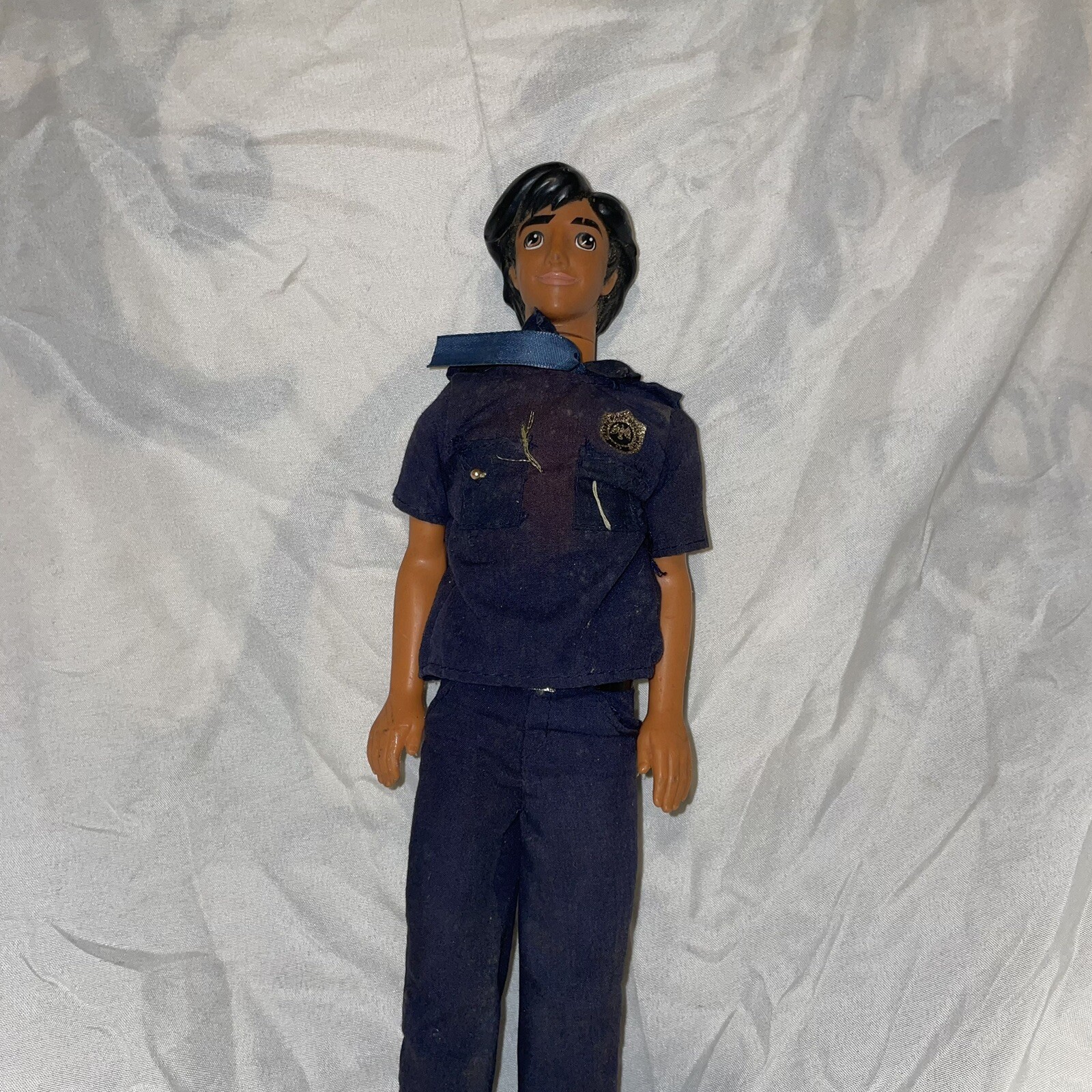 Vintage Aladdin 1968 In  Police Officer Blue Uniform Barbie Clothes Vtg