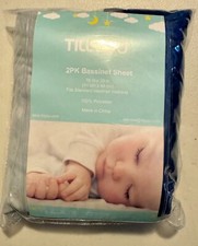 TILL YOU 2 pk Jersey Bassinet Sheet
