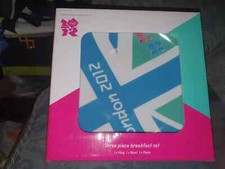 RARE LONDON 2012 OLYMPICS 3 PIECE BREAKFAST SET MUG BOWL PLATE BOXED