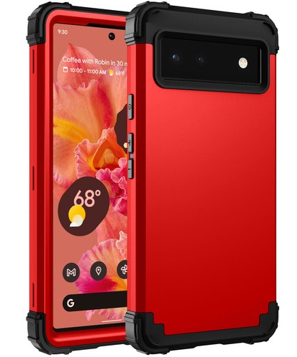 Für Google Pixel 6/6 Pro 3 in 1 Hybrid strapazierfähig stoßfestes Gummigehäuse - Bild 3 von 34