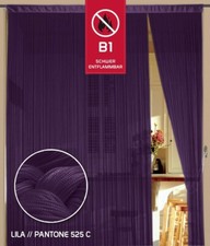 Thread Curtain 90cm x 240cm W x H Colour Purple in W1 Flame Retardant