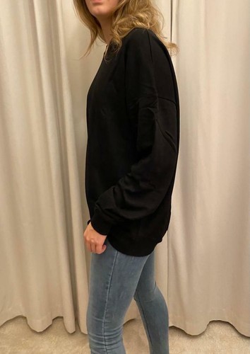 Ladies Trendy Drop Shoulder Plus Size Loose sweatshirt Dress Round Top 392 - Picture 2 of 10