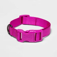 Boots & Barkley Basic Dog Adjustable Collar Pink (Pick Your Size)