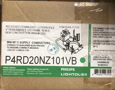 Philips Lightolier  Recessed Downlight  4" LED Frame  P4RD20NZ101VB