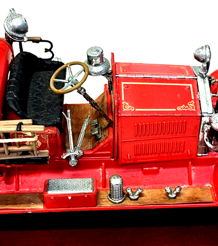 Franklin Mint 1/32 1922 Ahrems Fox R K 4 Fire Engine Ladder Truck Model Red - Picture 5 of 20