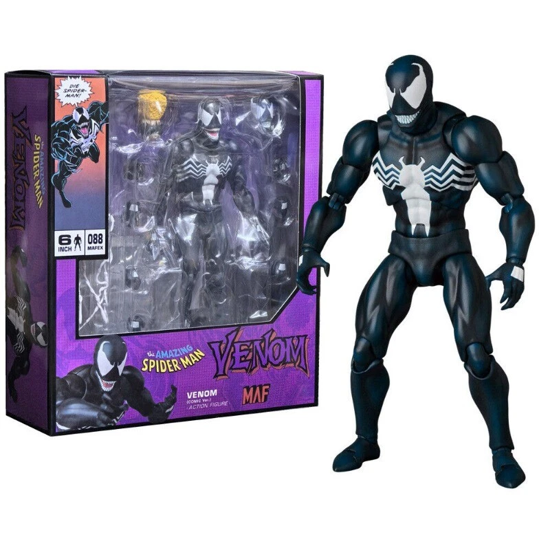 New MAFEX 088 1:12 The Amazing Spider-Man Venom Comic Ver. Action Figure Box Set - Image 3 of 4