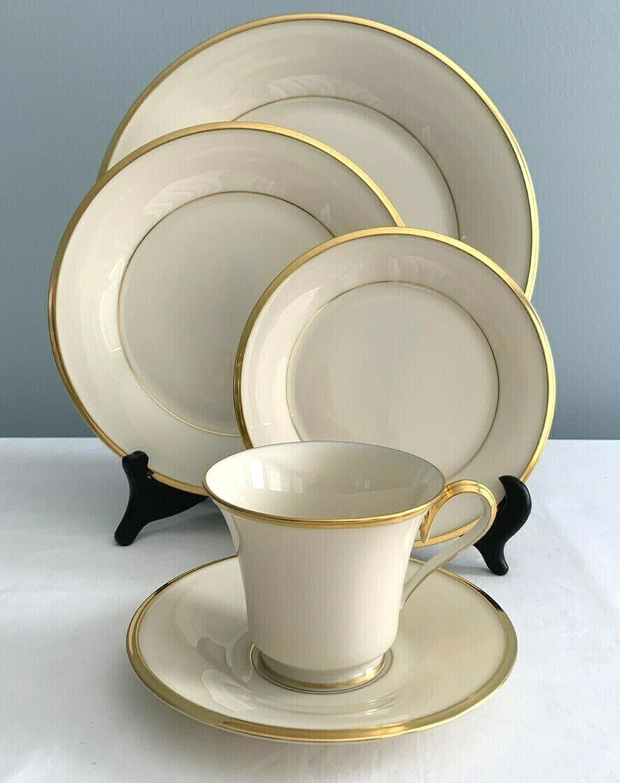 LENOX ETERNAL 20 Pc Dinnerware Set Service For 4 PLACE SETTINGS Plates Cups ....