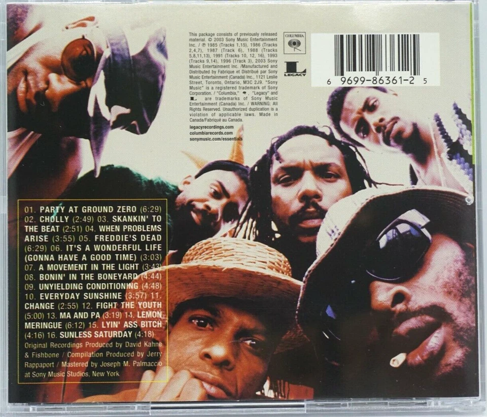 Fishbone : The Essential  CD Album (Canada 2003 Press) - HTF - Image 2 of 3