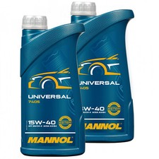 2x1 Liter Original MANNOL Motoröl Universal 15W-40 API SG/CH-4 Engine Oil Öl