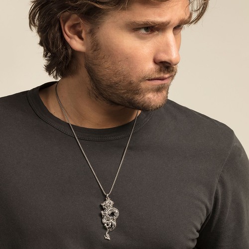 Original Thomas Sabo Anhänger chinesischer Drache schwarz Unisex 925 silber 7 cm - Bild 5 von 8