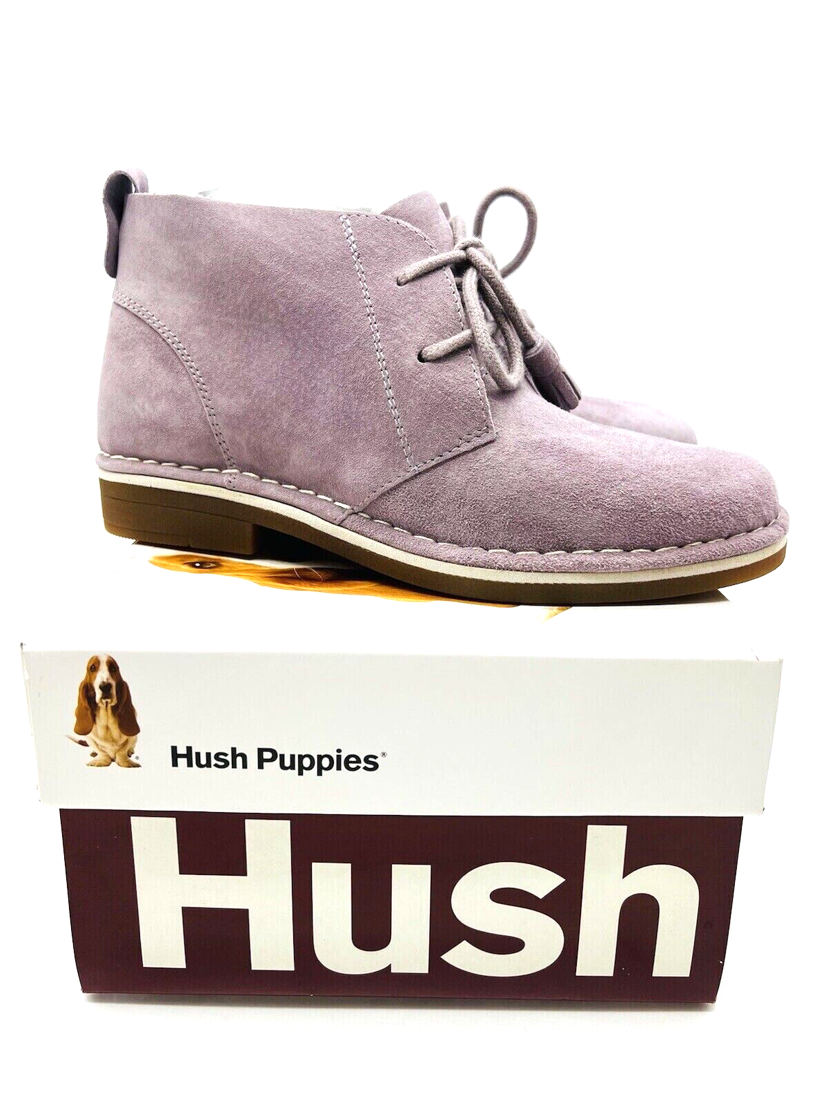 Hush Puppies Women's Cyra Catelyn Suede Ankle Boots Lavender, US 6W (WIDE) eBay