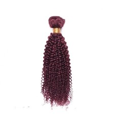 Ali Bundle Burgundy 99J Jerry Curl 100 Virgin Human Hair Extension One Bundle