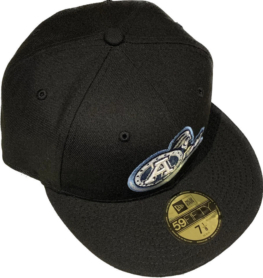 Chapéu ajustável masculino Toronto Argonauts preto logotipo retrô personalizado New Era 59fifty - Imagem 3 de 4