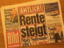 BILD Zeitung 10. November 2010 / 11. / 10.11.2010 / Veronica Ferres