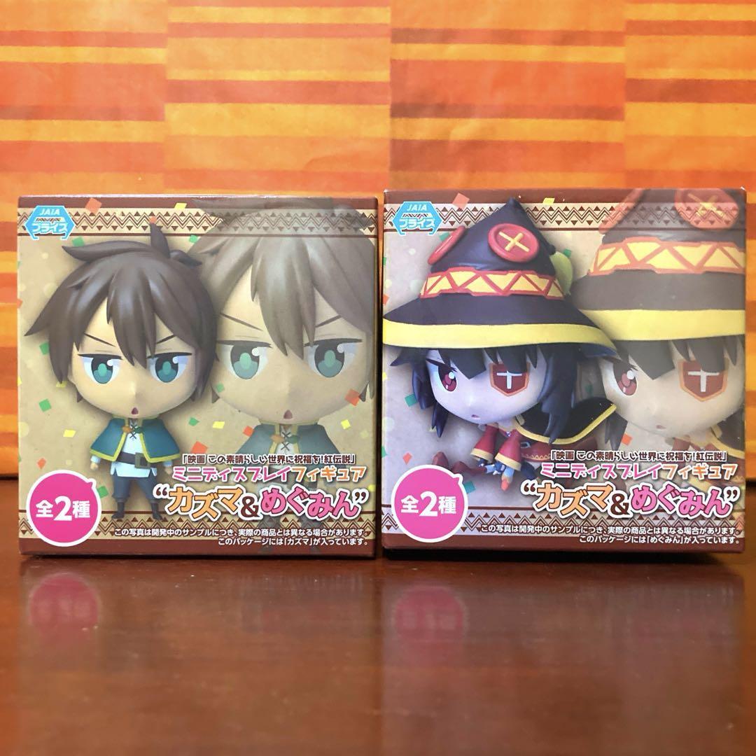 Mini figura de exhibición Konosuba Kazuma Megumin
