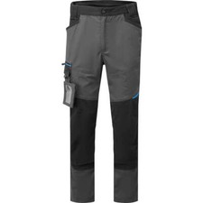 Image of Portwest WX3 Slim Fit Work Trousers with ID Holder Metal Grey 41" 31"