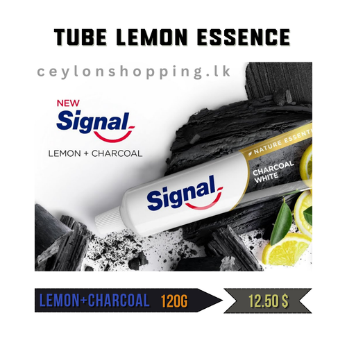 new Signal Charcoal Whitening Toothpaste Sri Lanka 120g Tube Lemon