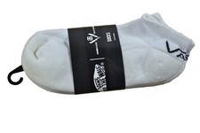 Vans Classic Low 3-Pack White Black Logo Ankle Size 7-9 Boy's Youth Socks