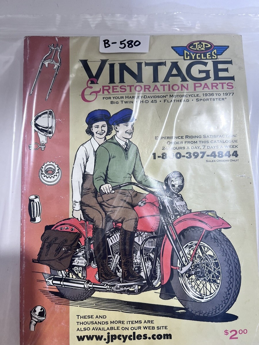 J&P Cycles Vintage Restoration Harley Parts Catalog 1936 1977
