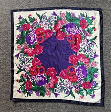 Sunkyung SA Women s Bright And Colorful Floral Scarf 29 x 29