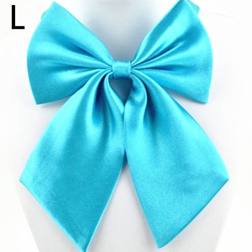 Women Formal Business Bow Tie Butterfly Cravat Silk Bowtie Wedding Solid Necktie - Picture 24 of 25