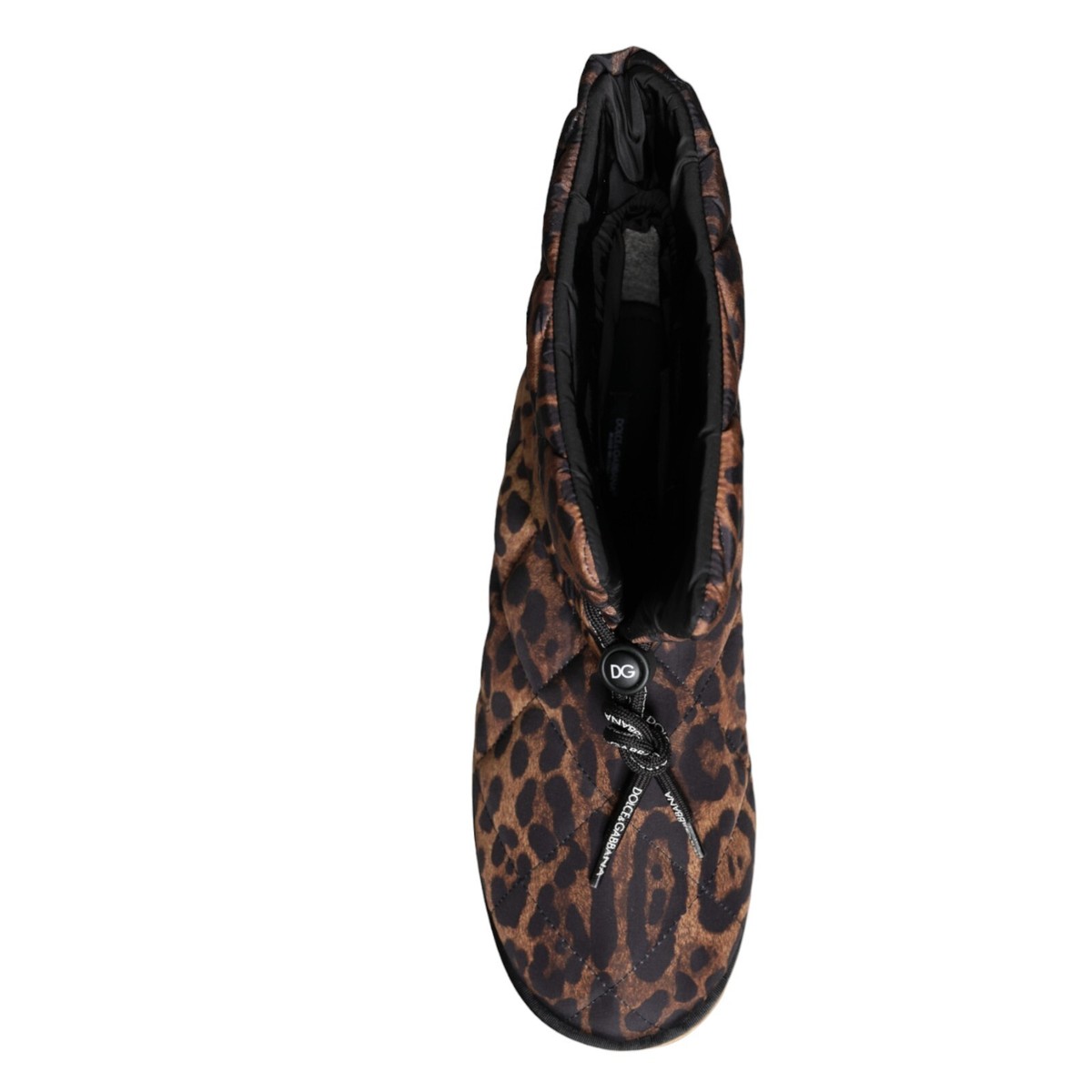 Dolce & Gabbana Brown Leopard Ankle Boots Padded Shoes Dolce & Gabbana Leopard-Print Calf Hair Ankle Boots | THE OUTNET main image 2