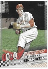 2020 Topps Update Baseball Decades' Best Robin Roberts Phillies